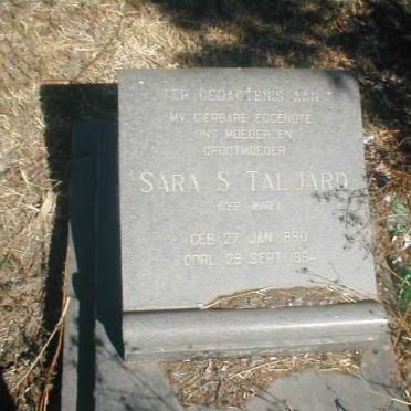 TALJARD Sara S. nee MARE 1890-1964