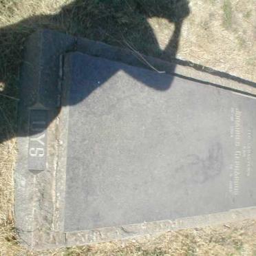 UYS Johannes Gerhardus 1904-1965