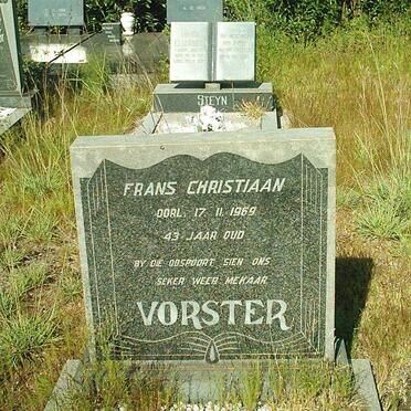 VORSTER Frans Christiaan -1969