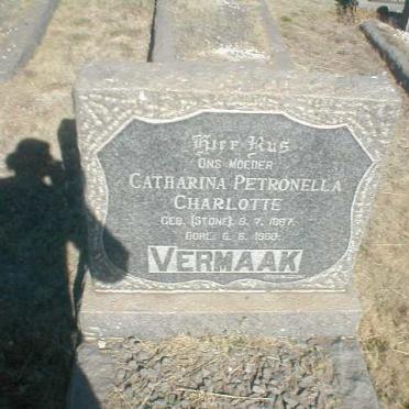 VERMAAK Catharina Petronella Charlotte geb. STONE 1897-1960