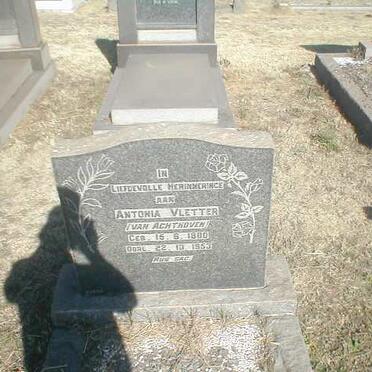 VLETTER Antonia nee VAN ACHTHOVEN 1880-1953