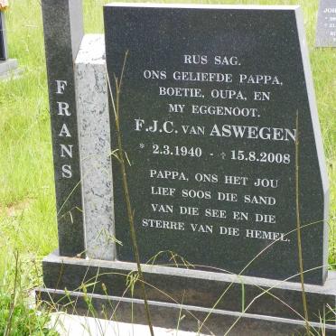 ASWEGEN F.J.C., van 1940-2008