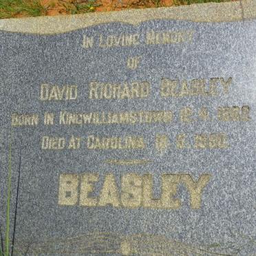 BEASLEY David Richard 1862-1950