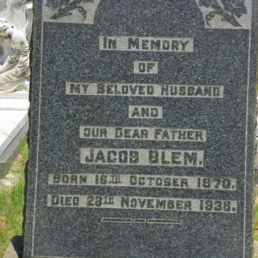 BLEM Jacob 1870-1938