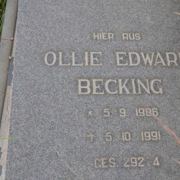 BECKING Ollie Edward 1906-1991