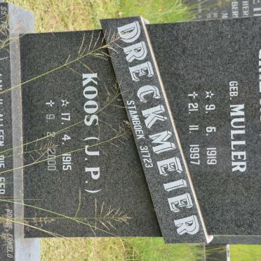 DRECKMEIER J.P. 1915-2000 &amp; M.J.M. MULLER 1919-1997