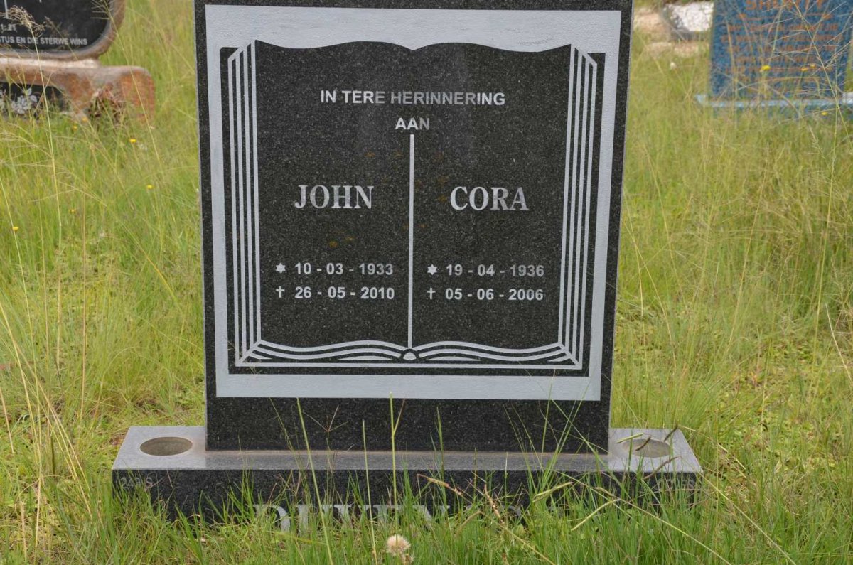 DUVENAGE John 1933-2010 &amp; Cora 1936-2006