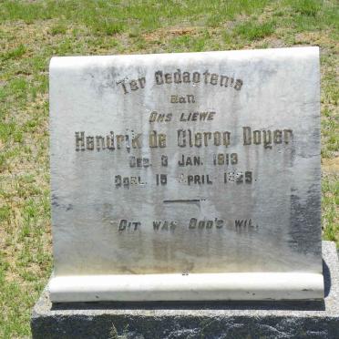 DOYER Hendrik de Clercq 1913-1925