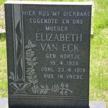 ECK Elizabeth, van nee NORTJE 1928-1978