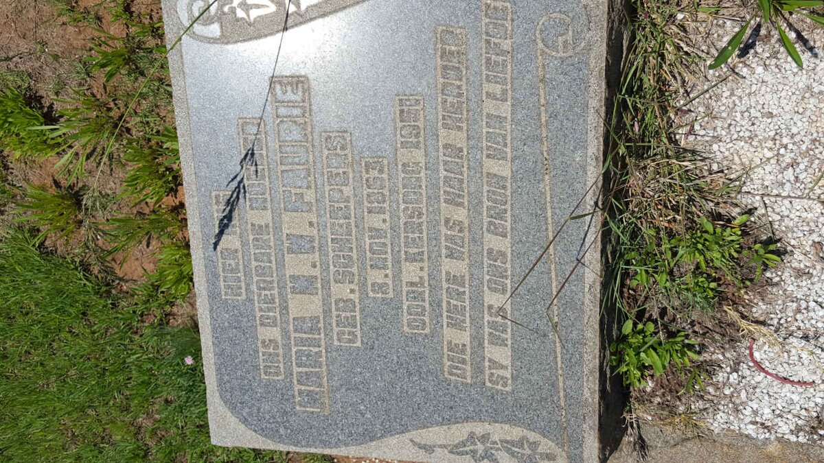 FAURIE Maria M.W. nee SCHEEPERS 1863-1951