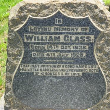 GLASS William 1838-1928
