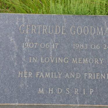 GOODMAN Gertrude 1907-1983