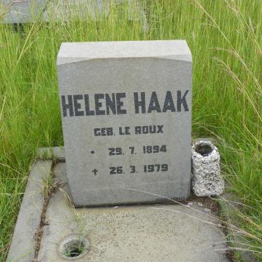HAAK Helene nee LE ROUX 1894-1979