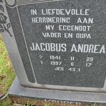 KRUGER Jacobus Andreas 1941-1997