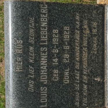 LIEBENBERG Louis Johannes 1928-1928