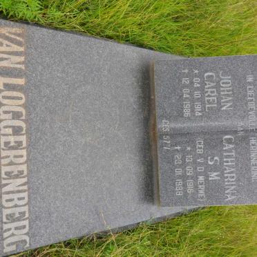 LOGGERENBERG Johan Carel, van 1914-1986 &amp; Catharina S.M. V.D. MERWE 1916-1989