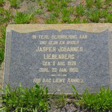 LIEBENBERG Jasper Johannes 1926-1950