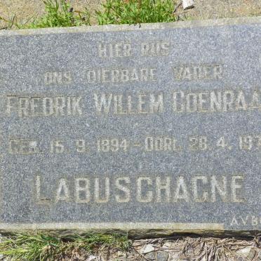 LABUSCHAGNE Fredrik Willem Coenraad 1894-1973