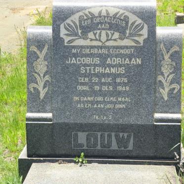 LOUW Jacobus Adriaan Stephanus 1875-1949