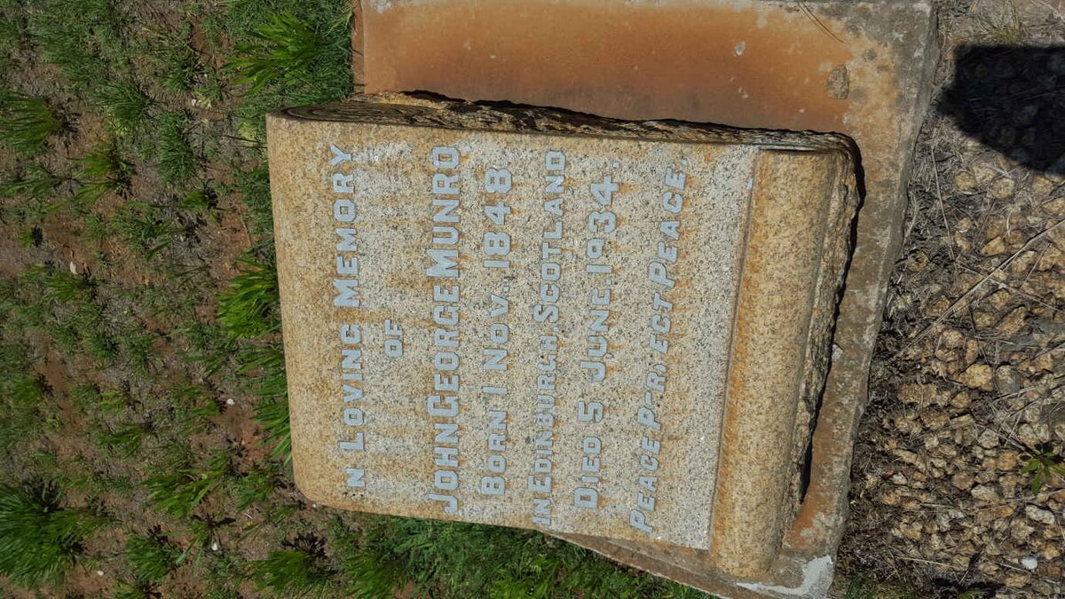 MUNRO John George 1848-1934