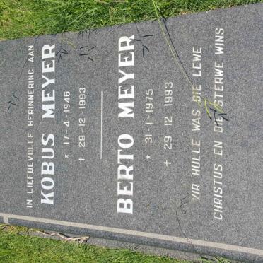 MEYER Kobus 1946-1993 :: MEYER Berto 1975-1993