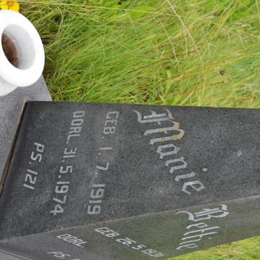 MERWE Manie, van der 1919-1974 &amp; Bettie 1931-