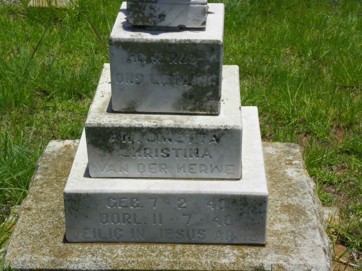 MERWE Antoinetta Christina, van der 1940-1940