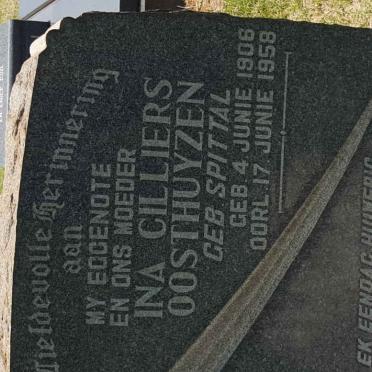 OOSTHUYZEN Ina Cilliers nee SPITTAL 1906-1958