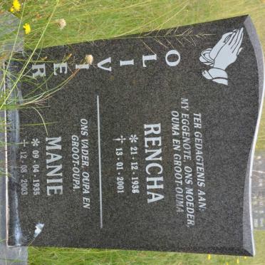 OLIVIER Manie 1935-2003 &amp; Rencha 1938-2001