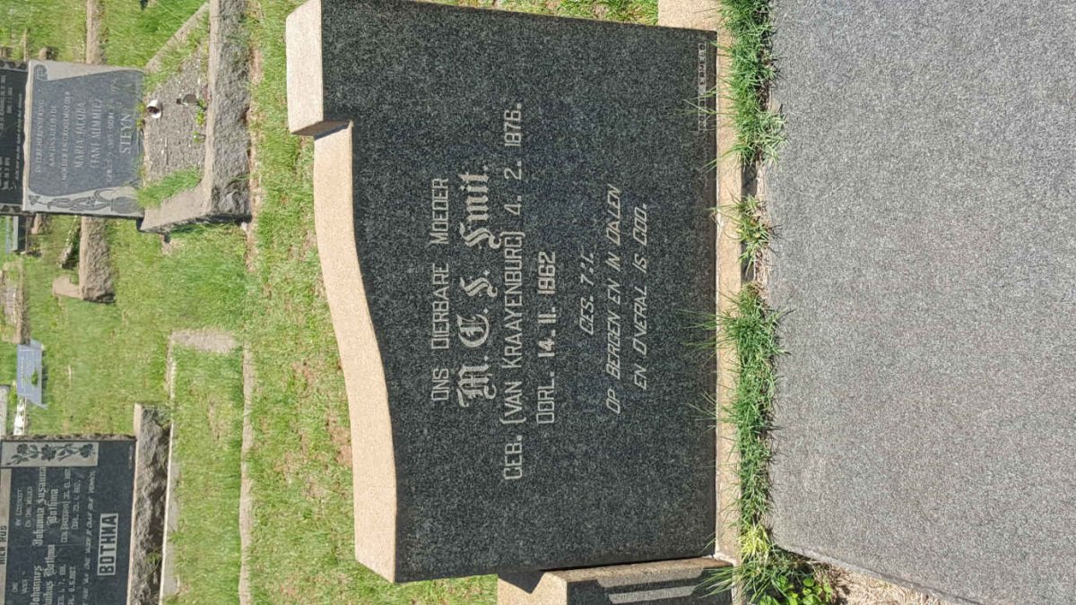 SMIT M.C.S. nee KRAAYENBURG 1876-1962