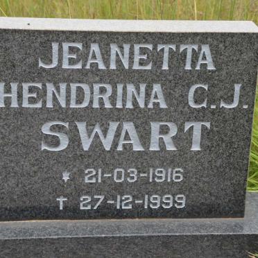 SWART Jeanetta Hendrina C.J. 1916-1999
