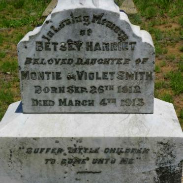 SMITH Betsey Harriet 1912-1913