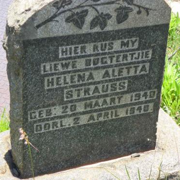 STRAUSS Helena Aletta 1940-1940