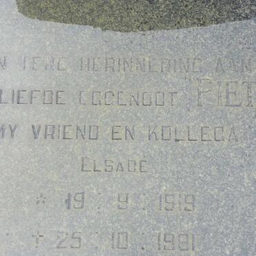 TOIT Pieter, du 1919-1981