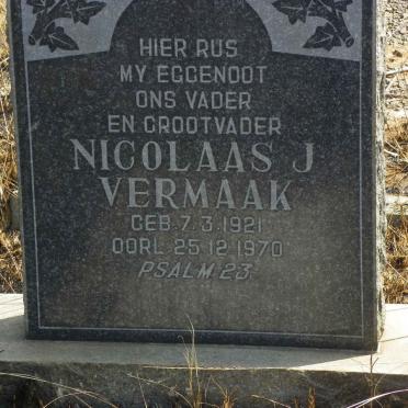 VERMAAK Nicolaas J. 1921-1970