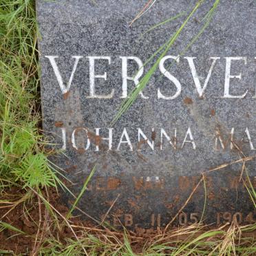 VERSVELD Johanna Maria nee VAN DER WALT 1904-