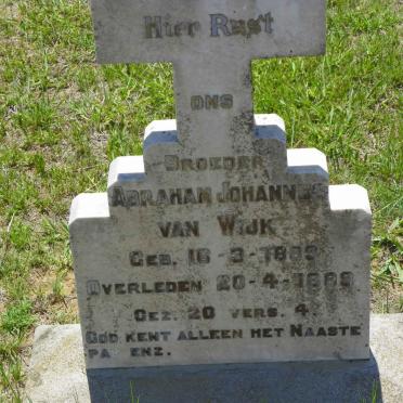 WIJK Abraham Johannes, van 1889-1889