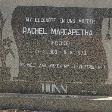 DUNN Rachel Margaretha nee FISCHER 1909-1973