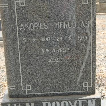 ROOYEN Andries Herculas, van 1947-1973
