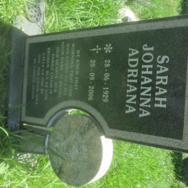 ? Sarah Johanna Adriana 1929-2006