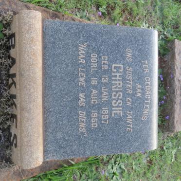 BAKKES Chrissie 1897-1950