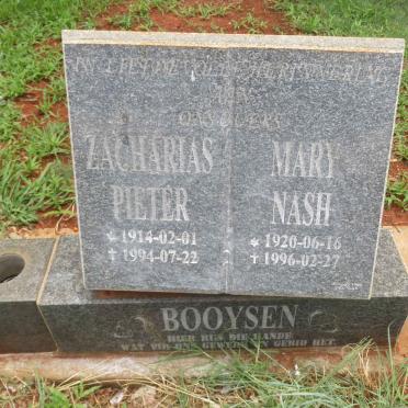 BOOYSEN Zacharias Pieter 1914-1994 &amp; Mary Nash 1920-1996
