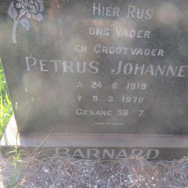 BARNARD Petrus Johannes 1919-1978