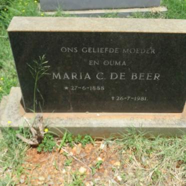 BEER Maria C., de 1888-1981