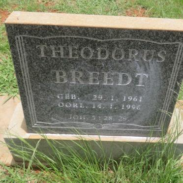 BREEDT Theodorus 1961-1996