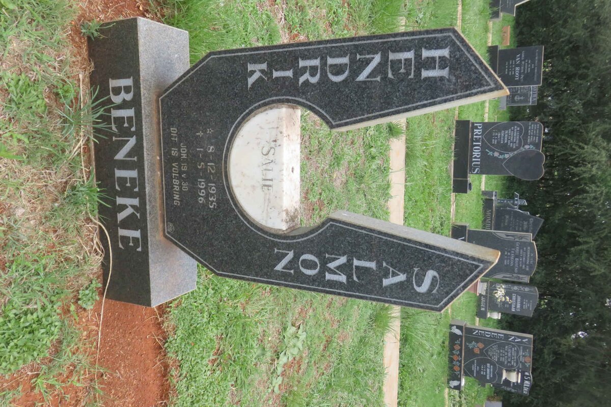 BENEKE Hendrik Salmon 1935-1996