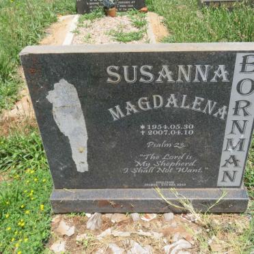 BORNMAN Susanna Magdalena 1954-2007