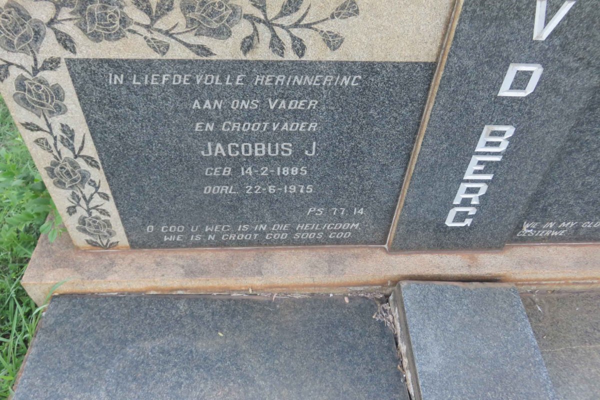 BERG Jacobus J., v.d. 1885-1975 & Maria A.M.P. 1895-1962 _2
