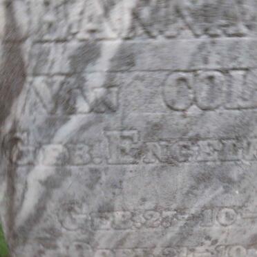 COLLER Johanna C.E.S., van nee ENGELBRECHT 1864-1931