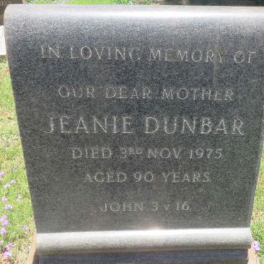 DUNBAR Jeanie -1975